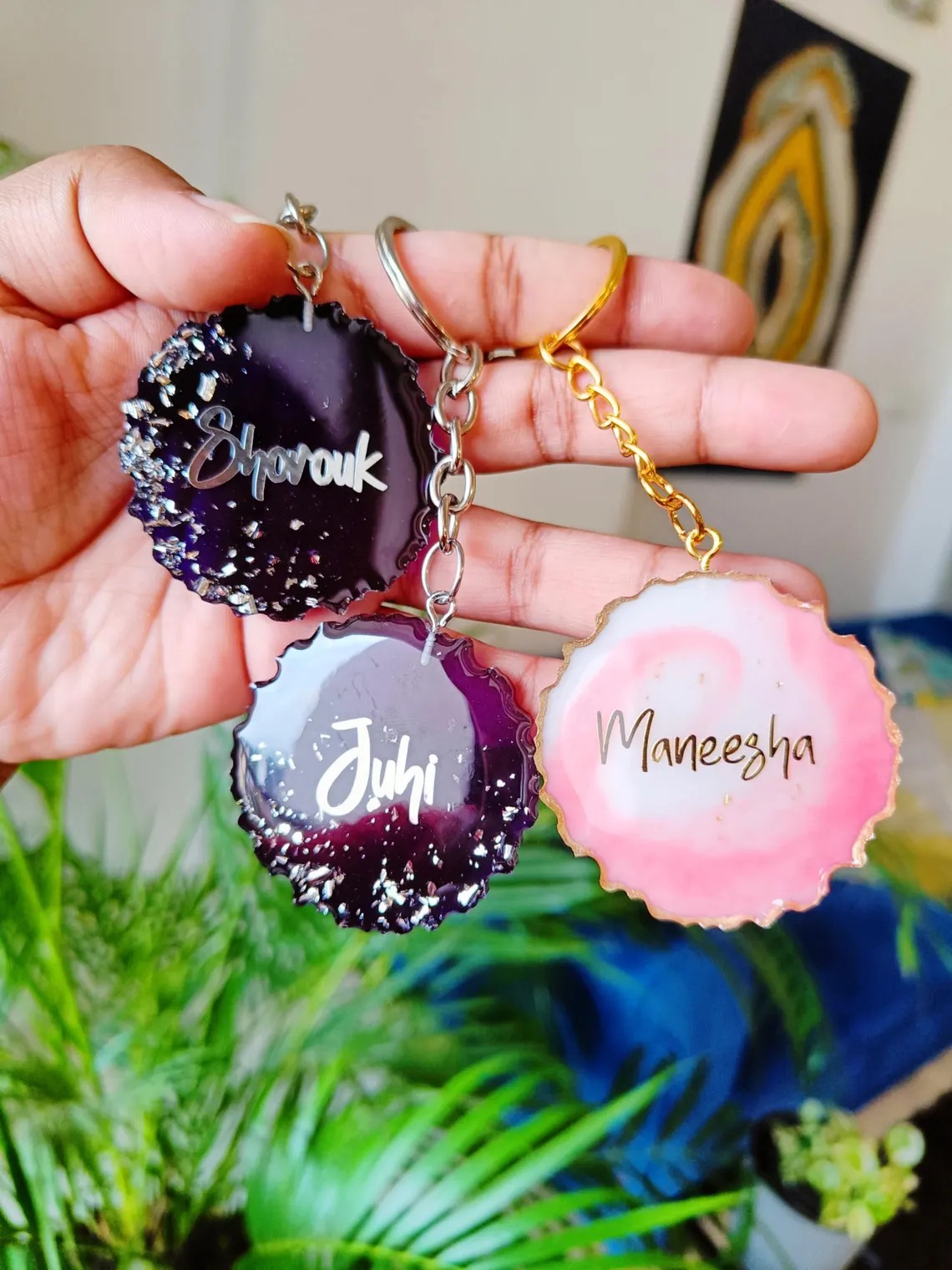 Customized Resin Keychain with Name