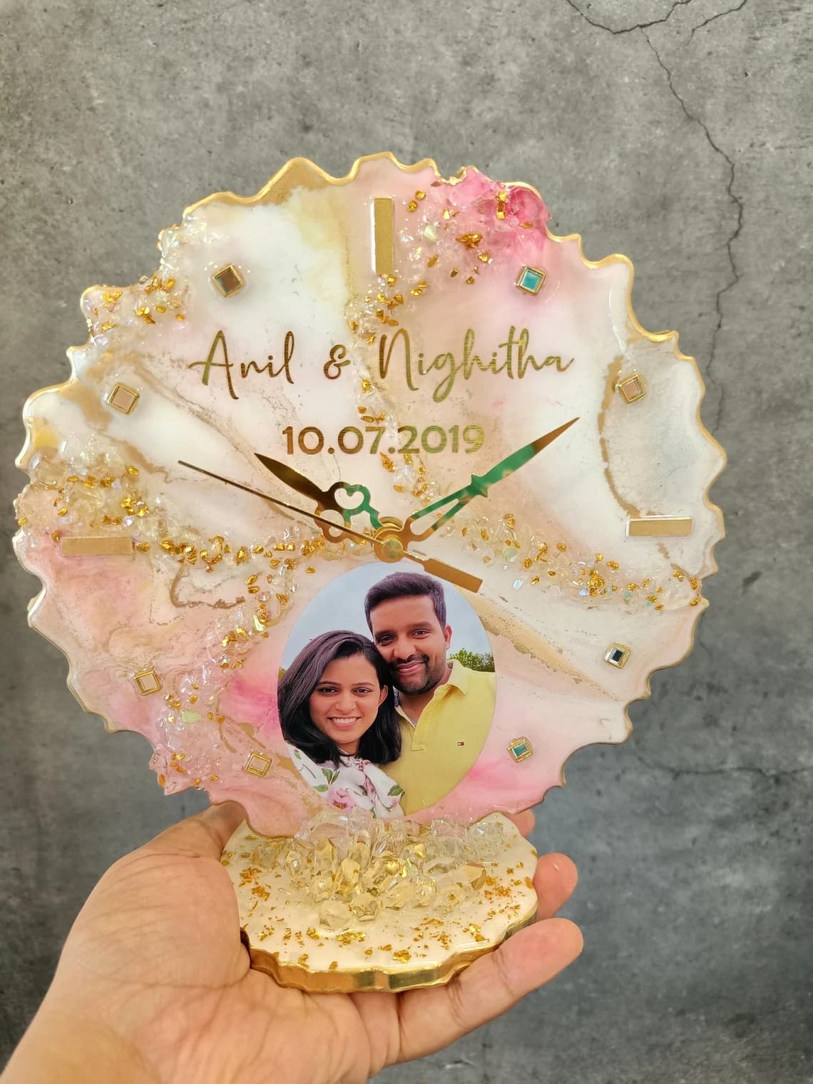 Personalized Photo Desk Clock